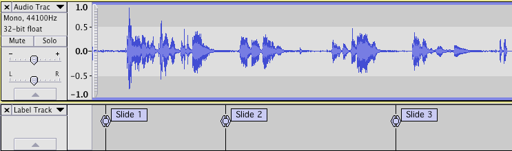 Audacity labels