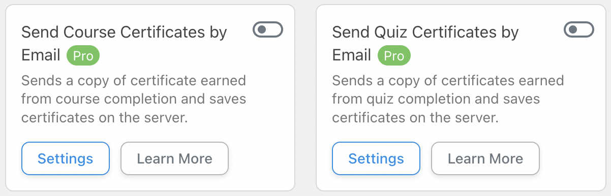 Uncanny Toolkit Pro Send Certificate Modules