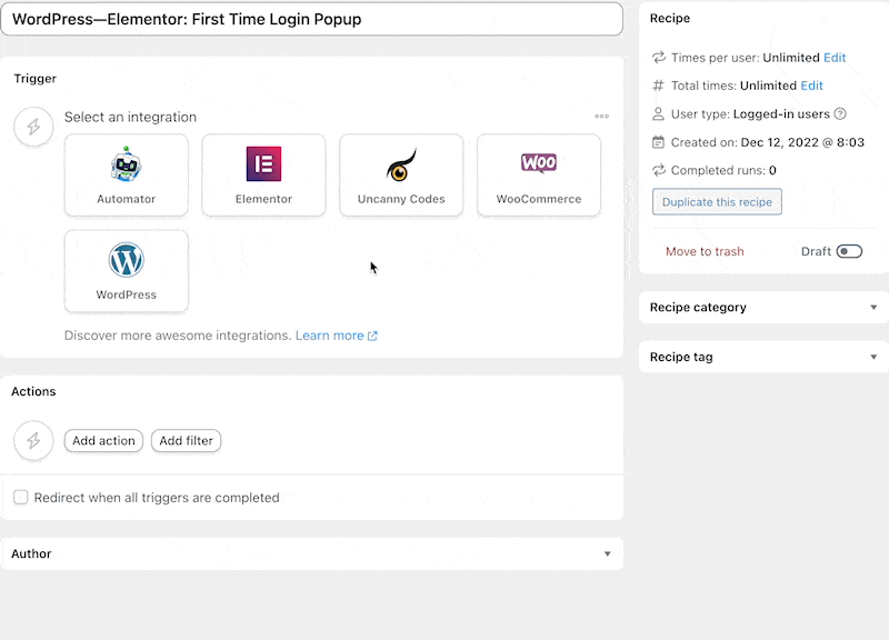 How to Create & Sell LearnDash & WooCommerce Promo Codes 19 — WordPress-Elementor First Time Login Popup Recipe