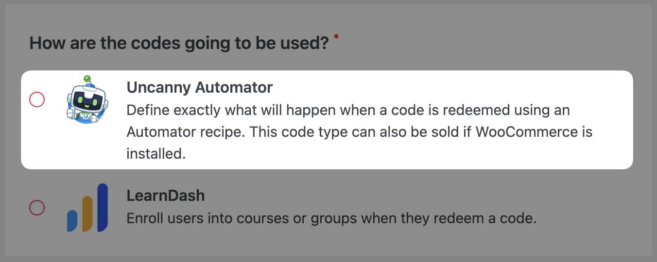 How to Create & Sell LearnDash & WooCommerce Promo Codes 4 — How are the codes going to be used