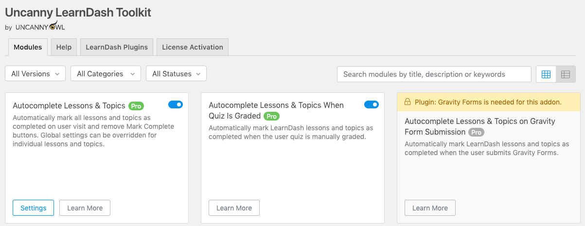 Uncanny LearnDash Toolkit 3.0