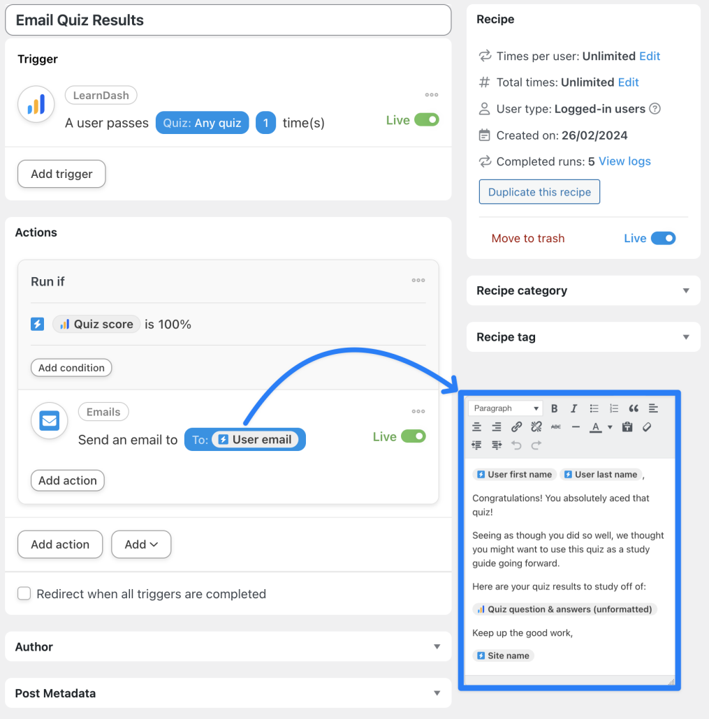 email-learndash-quiz-results-to-students
