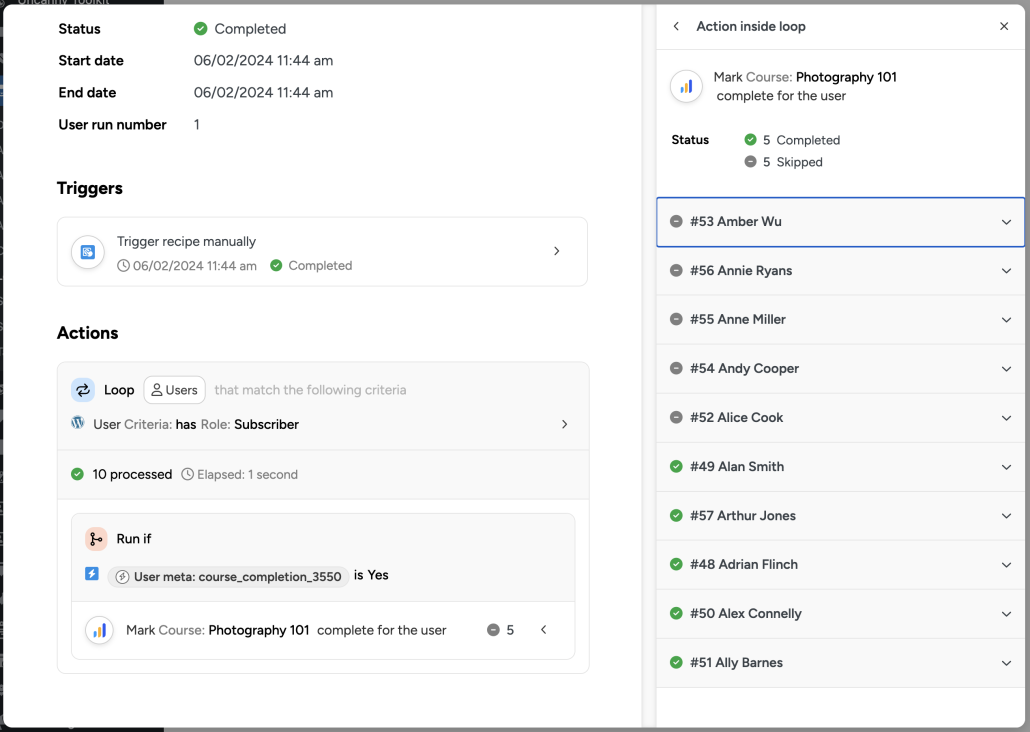 mark-3550-course-completions-recipe-logs